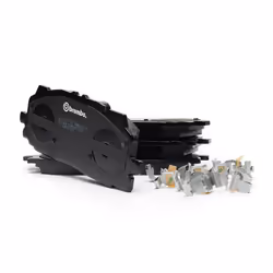 BREMBO P 85 165 Brake pad set prepared for wear warning indicator with piston clip, with anti-squeak plate with accessories AUDI: A5 B9 Coupe - Additional view 4