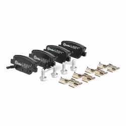 BREMBO P 23 179 Brake pad set with acoustic wear warning with brake caliper screws, with anti-squeak plate with accessories FIAT: Tipo Hatchback