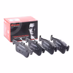 Brake pad set; BREMBO; excl. wear warning contact with anti-squeak plate without accessories; for PEUGEOT, FORD; 2096245, 211 ...