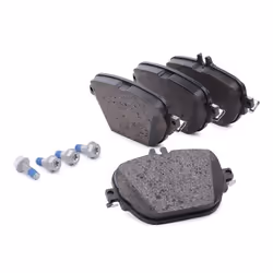 BREMBO P 50 138 Brake pad set prepared for wear warning indicator with brake caliper screws, with anti-squeak plate with accessories