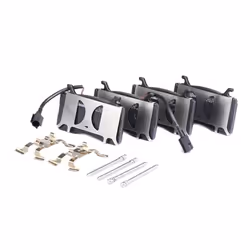 BREMBO P 23 185 Brake pad set incl. wear warning contact with piston clip, with anti-squeak plate with accessories ALFA ROMEO: Giulia Saloon, Stelvio