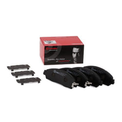 BREMBO P 56 118 Brake pad set with acoustic wear warning with anti-squeak plate without accessories NISSAN: NP300 Navara Pickup
