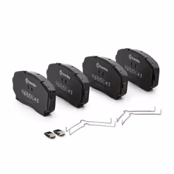 BREMBO P 54 059 Brake pad set with acoustic wear warning with anti-squeak plate with accessories MAZDA: CX-5 II, CX-7