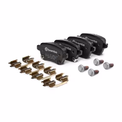 BREMBO P 23 190 Brake pad set with acoustic wear warning with brake caliper screws, with anti-squeak plate with accessories FIAT: Tipo Hatchback