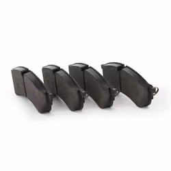 BREMBO P 85 168 Brake pad set prepared for wear warning indicator with brake caliper screws, with anti-squeak plate with accessories