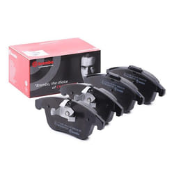 BREMBO P 36 030 Brake pad set prepared for wear warning indicator with piston clip, with anti-squeak plate with accessories JAGUAR: XF Sportbrake