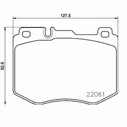 BREMBO P 50 120 Brake pad set prepared for wear warning indicator with anti-squeak plate without accessories MERCEDES-BENZ: C-Class Coupe - Additional view 4