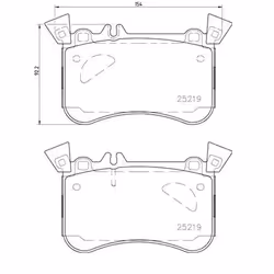 BREMBO P 50 121 Brake pad set PRIME LINE - Ring prepared for wear warning indicator with anti-squeak plate without accessories, with counterweights