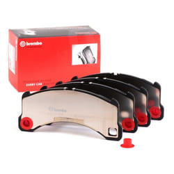 BREMBO P 65 033 Brake pad set prepared for wear warning indicator with anti-squeak plate without accessories PORSCHE: Macan, Panamera
