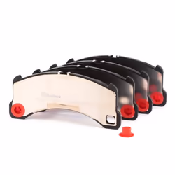 BREMBO P 65 033 Brake pad set prepared for wear warning indicator with anti-squeak plate without accessories PORSCHE: Macan, Panamera