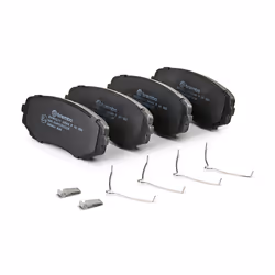 BREMBO P 54 060 Brake pad set with acoustic wear warning with anti-squeak plate with accessories MITSUBISHI: Eclipse Cross, OUTLANDER 3