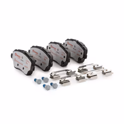 BREMBO P 24 151X Brake pad set excl. wear warning contact with brake caliper screws, with anti-squeak plate with accessories FORD: FIESTA 6, B-Max