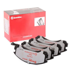 BREMBO P 54 017X Brake pad set with acoustic wear warning with anti-squeak plate without accessories MITSUBISHI: OUTLANDER 3, Outlander I Off-Road