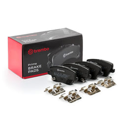 BREMBO P 30 109 Brake pad set with acoustic wear warning with piston clip, with anti-squeak plate with accessories HYUNDAI: i30 III Hatchback