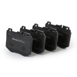 BREMBO P 50 145 Brake pad set prepared for wear warning indicator with anti-squeak plate without accessories MERCEDES-BENZ: E-Class Saloon