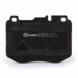 BREMBO P 50 145 Brake pad set prepared for wear warning indicator with anti-squeak plate without accessories MERCEDES-BENZ: E-Class Saloon