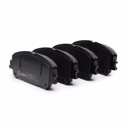Brake pad set; BREMBO; excl. wear warning contact with brake caliper screws, with anti-squeak plate with accessories; for REN ...