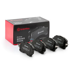 BREMBO P 78 028 Brake pad set with acoustic wear warning with anti-squeak plate without accessories SUBARU: XV II, Impreza V Hatchback
