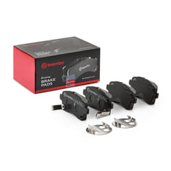 BREMBO P 79 037 Brake pad set with acoustic wear warning with anti-squeak plate with accessories SUZUKI: Ignis III