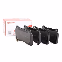 Brake pad set; BREMBO; with acoustic wear warning with anti-squeak plate without accessories; for HONDA; 45022T60A01, 45022TG ...