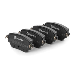 BREMBO P 50 151 Brake pad set excl. wear warning contact with brake caliper screws, with anti-squeak plate with accessories MERCEDES-BENZ: A-Class
