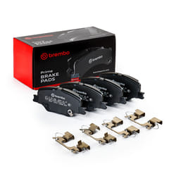 BREMBO P 59 096 Brake pad set with acoustic wear warning with piston clip, with anti-squeak plate with accessories VAUXHALL: Insignia Mk2