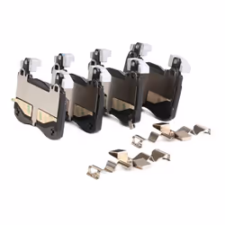 BREMBO P 30 113 Brake pad set with acoustic wear warning with anti-squeak plate without accessories, with counterweights KIA: Stinger Hatchback