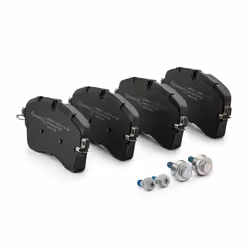 BREMBO P 44 028 Brake pad set excl. wear warning contact with brake caliper screws, with anti-squeak plate with accessories