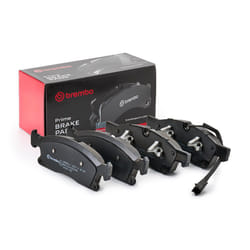 BREMBO P 48 001 Brake pad set incl. wear warning contact with piston clip, with anti-squeak plate with accessories MASERATI: Levante Off-Road