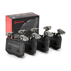 BREMBO P 50 159 Brake pad set prepared for wear warning indicator with anti-squeak plate without accessories, with counterweights