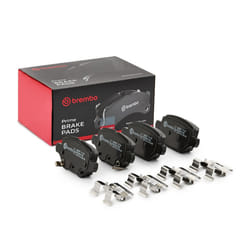 BREMBO P 59 099 Brake pad set with acoustic wear warning with anti-squeak plate with accessories VAUXHALL: Mokka / Mokka X