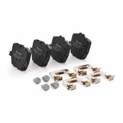 BREMBO P 06 116 Brake pad set prepared for wear warning indicator with brake caliper screws, with anti-squeak plate with accessories BMW: Z4 Roadster