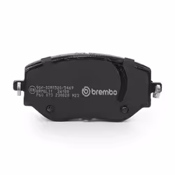 BREMBO P 68 073 Brake pad set with acoustic wear warning with anti-squeak plate without accessories RENAULT: Clio V Hatchback, NISSAN: MICRA 5 - Additional view 4