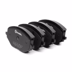 Brake pad set; BREMBO; incl. wear warning contact with brake caliper screws, with anti-squeak plate with accessories; for SKO ...