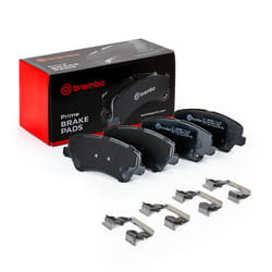 BREMBO P 30 123 Brake pad set with acoustic wear warning with anti-squeak plate with accessories KIA: cee‘d II Hatchback, cee‘d II Sportswagon