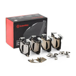 BREMBO P 30 124 Brake pad set with acoustic wear warning with anti-squeak plate without accessories, with counterweights KIA: Stinger Hatchback