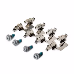 BREMBO P 85 186 Brake pad set prepared for wear warning indicator with brake caliper screws, with anti-squeak plate with accessories AUDI: A6 C8 Avant - Additional view 5
