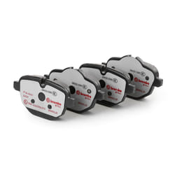 BREMBO P 06 064X Brake pad set prepared for wear warning indicator with brake caliper screws, with anti-squeak plate with accessories BMW: X3
