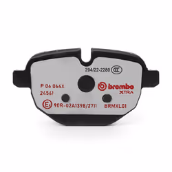 BREMBO P 06 064X Brake pad set prepared for wear warning indicator with brake caliper screws, with anti-squeak plate with accessories BMW: X3
