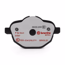 BREMBO P 06 064X Brake pad set prepared for wear warning indicator with brake caliper screws, with anti-squeak plate with accessories BMW: X3