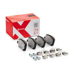 BREMBO P 24 078X Brake pad set excl. wear warning contact with brake caliper screws, with anti-squeak plate with accessories VOLVO: V60 I