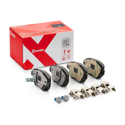 BREMBO P 59 051X Brake pad set with acoustic wear warning with brake caliper screws, with anti-squeak plate with accessories VAUXHALL: Corsavan Mk3