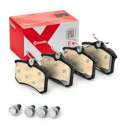 BREMBO P 68 024X Brake pad set excl. wear warning contact with brake caliper screws, with anti-squeak plate with accessories RENAULT: Megane 4, Clio 4