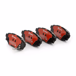 BREMBO P 78 020X Brake pad set with acoustic wear warning with anti-squeak plate without accessories SUBARU: Forester IV, Legacy 4