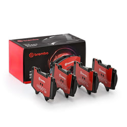 BREMBO P 83 102X Brake pad set with acoustic wear warning with anti-squeak plate without accessories TOYOTA: Land Cruiser Prado 150, HILUX 3 Pick-up