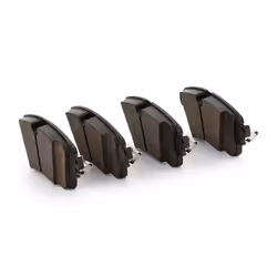 BREMBO P 85 154X Brake pad set prepared for wear warning indicator with brake caliper screws, with anti-squeak plate with accessories