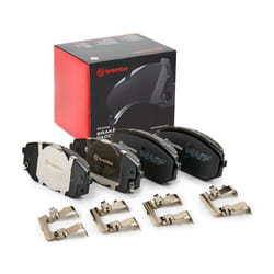 BREMBO P 30 140 Brake pad set with acoustic wear warning with piston clip, with anti-squeak plate with accessories KIA: Sportage V, HYUNDAI: Tucson
