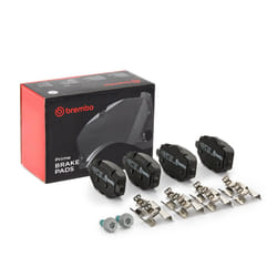 BREMBO P 61 140 Brake pad set excl. wear warning contact with brake caliper screws, with anti-squeak plate with accessories PEUGEOT: 2008 II