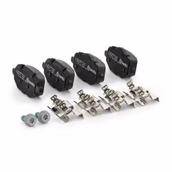 BREMBO P 61 140 Brake pad set excl. wear warning contact with brake caliper screws, with anti-squeak plate with accessories PEUGEOT: 2008 II