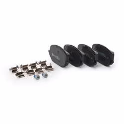 BREMBO P 61 142 Brake pad set excl. wear warning contact with brake caliper screws, with piston clip, with anti-squeak plate with accessories